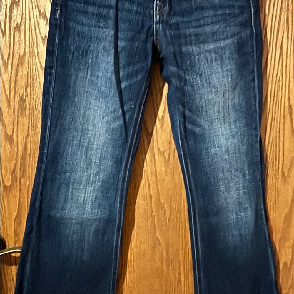 Aeropostale Blue Bootcut Jeans with Vintage Distressing